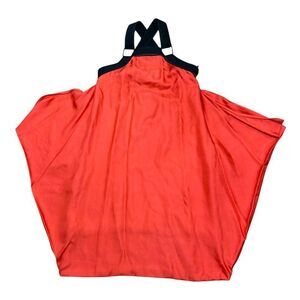 BOTTEGA VENETA Silk Cami Dress Size 40 Orange Black Ladies